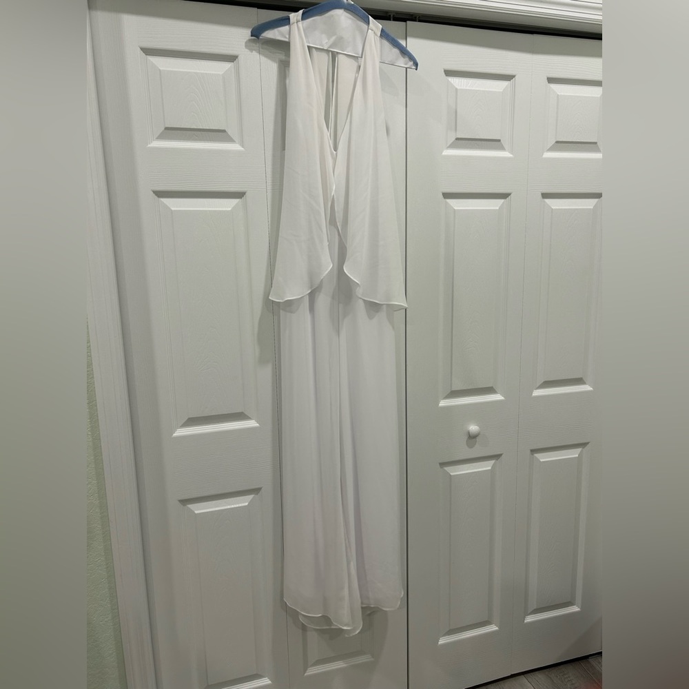 Jumpsuit white and shear. Size 6